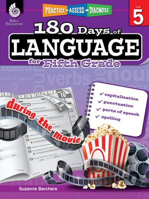 cover image of 180 Days of Language for Fifth Grade: Practice, Assess, Diagnose
